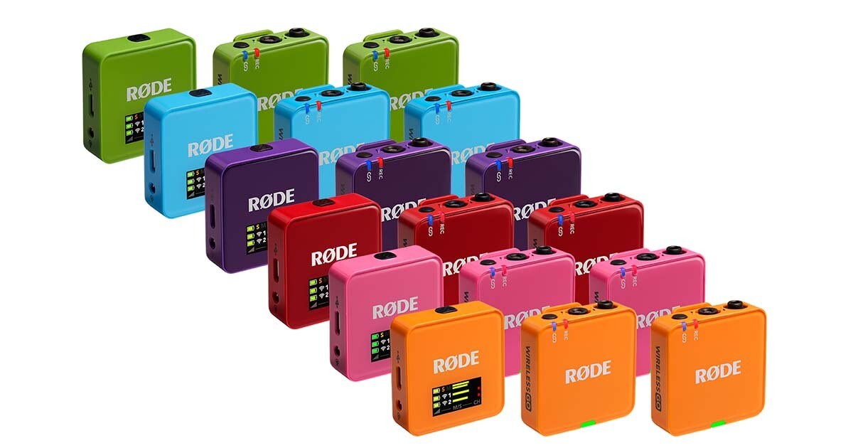 RODE「Wireless GO（第3世代）」に鮮やかな6色のカラバリが登場