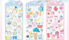 つぶらな瞳の仲間達」うるちゅる仕様のウォーターシール、東京駅のPOP