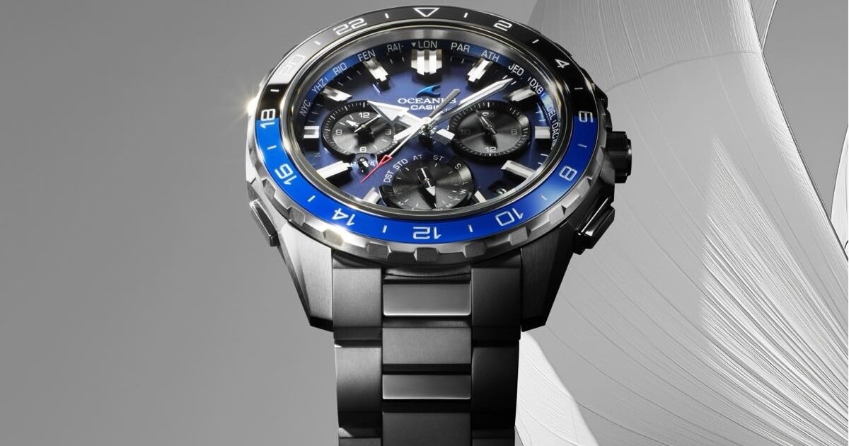 カシオ、世界各都市の時刻を一望できる「OCEANUS」の新モデル