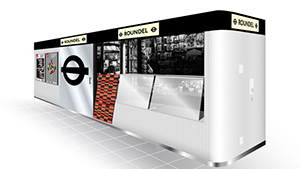  ロンドンPOP UP SHOP限定 我々はみなロンドンっ子だ。ROUNDEL LONDONポップアップショップが駅