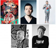 COOKIE画家として日本で新作発表。米原康正、秋赤音、ハジメキノコなどと『リアルトウキョウアート』開催。