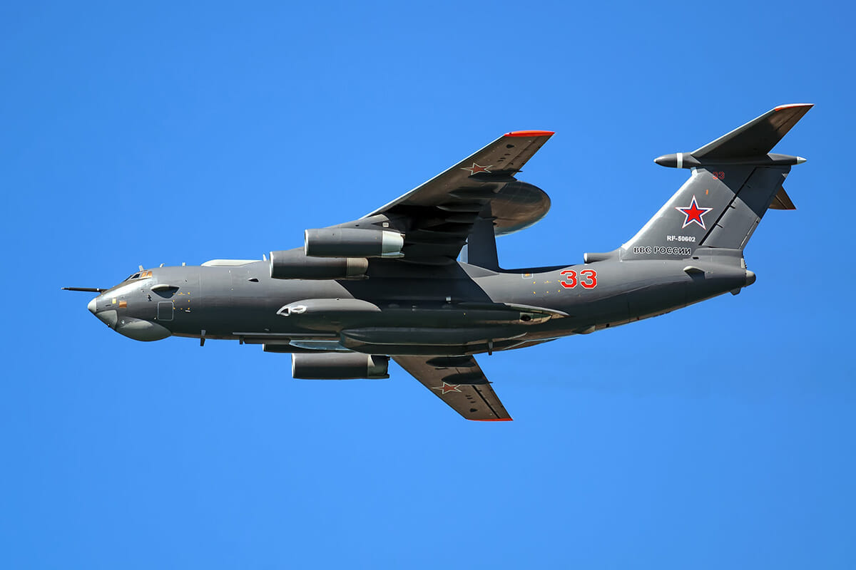 今年2機目、ロシアの早期警戒管制機「A-50」墜落現場に猛烈な炎と巨大な煙　露ブロガーは「味方の誤射」と主張