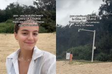 「50メートルごとに監視カメラ」...フランス人TikToker、中国のビーチで驚愕...動画に賛否