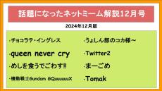 『めしを食うでごわす!!』『機動戦士Gundam GQuuuuuuX』『チョコラテ・イングレス』など話題になったネットミーム8選を解説してみた