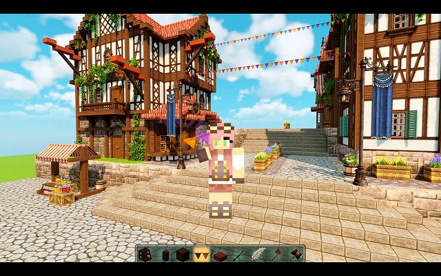 『Minecraft』で人気RPG『原神』に登場する街“モンド城”を再現！ 建築MODも使って細かく再現された冒険者協会に「だいぶモンドだよこれ」の声