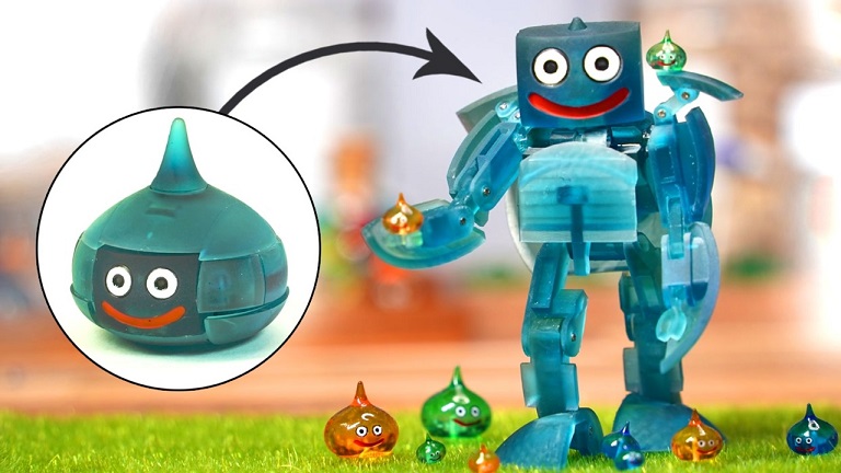 ドラクエ」スライムがトランスフォーム！ 二足歩行ロボになる“可変式