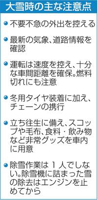 ［交通情報・新潟］国道8号、17号、116号が通行止め（2月5日午後8時40分現在）