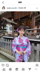 「さすが、京美人」谷尻萌、浴衣姿で地元・京都を散策「その笑顔が好きやねん」「癒やされます」