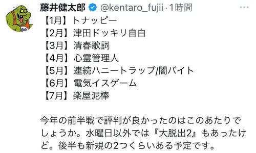 TBS藤井健太郎氏が演出「水ダウ」上半期「高評判」企画告白「後は松ちゃんの一言」切望の声