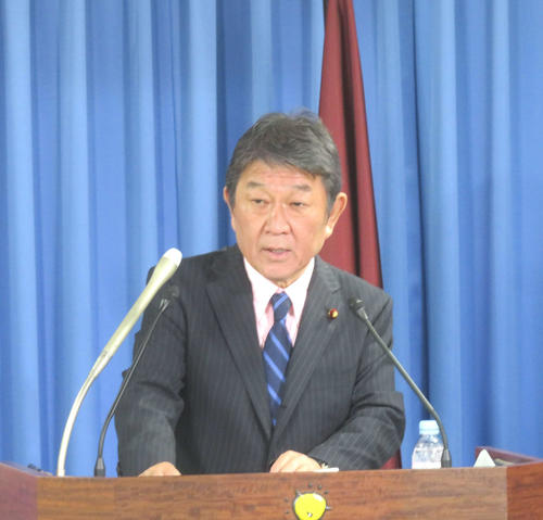 茂木敏充幹事長がボヤく「アライとか、そういう名前に生まれれば…」自民党総裁選出馬会見