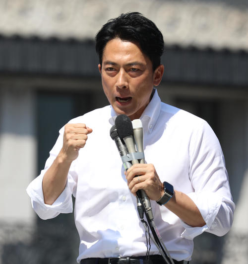 「私が総理になったら」小泉進次郎氏が銀座ど真ん中で総裁選初の街頭演説　厳戒警備の中5000人