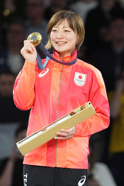 角田夏実、パリ銀メダリストのトレーニングや食事に興味津々「私ももうちょい頑張ろうかな」