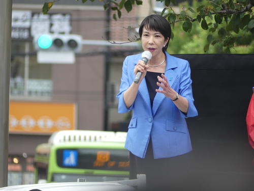 高市早苗氏が超厳戒の衆院選応援演説「総裁選戦えと言ってくれた」無所属元職への支持訴える