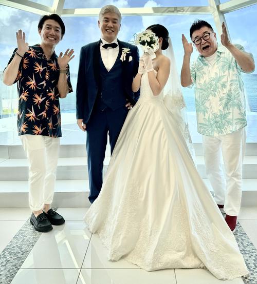 生島勇輝、７月結婚の夫人と沖縄で挙式「両親に感謝し、家庭を支える大黒柱となる」父ヒロシも涙