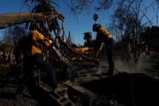 ロス山火事、ハリウッド富裕層の邸宅守る民間消防隊「１時間2000ドル」も