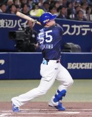 中日】細川成也が先制6号ソロ「打ったボールはフォーク」ライナーで