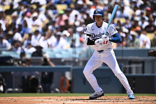 大谷翔平がオリオールズ戦に「1番DH」で出場 1打席目は父の日仕様で