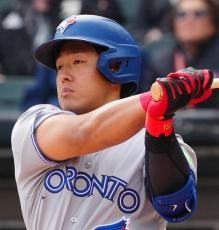 岡本和真4打数無安打3三振 3戦連発ならず ブルージェイズは完封負け