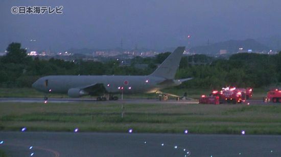 航空自衛隊美保基地の空中給油・輸送機「KC-46A」　機体トラブルで米子空港に緊急着陸　全日空の便に遅延が発生　鳥取県