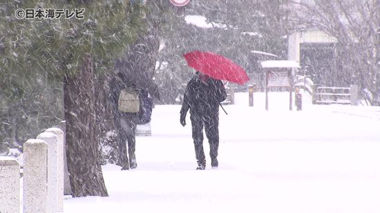 山陰地方は連日の雪模様　8日夜遅くにかけて警報級の雪見込み