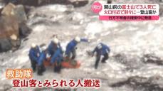 山開き前の富士山で3人死亡　火口付近で別々に…登山客か　行方不明者捜索中に発見