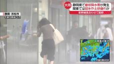 静岡県で線状降水帯が発生　関東では冠水や土砂崩れが…　28日夜も局地的に激しい雨