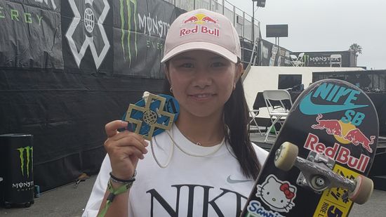 Xゲームズ女子スケボー　17歳の織田夢海が金メダル「決めたときに会場中が沸いて自信になった」世界に強さを証明