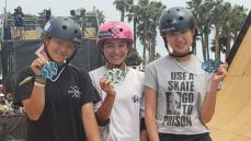 “発祥の地で大人気” Xゲームズのスケボー女子バートで13歳の長谷川が銀＆貝原が銅　13歳の松岡は4位