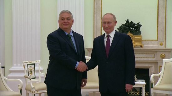 ハンガリー首相、プーチン大統領と会談　ウクライナとの和平交渉めぐり「対話を回復する第一歩を踏み出した」