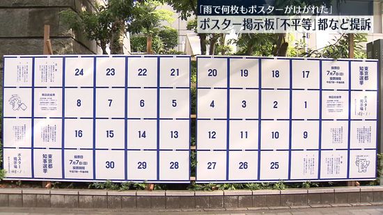 東京都知事選でポスター掲示板「不平等」　東京都などを提訴