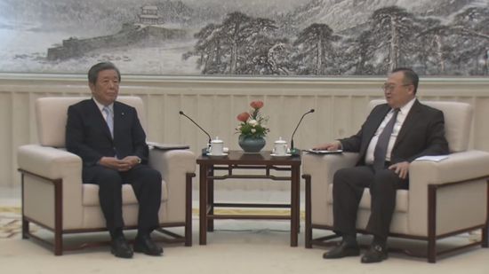 自民・森山総務会長、中国共産党の対外交流担当トップと会談