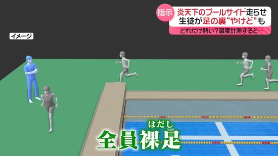 水泳授業に遅れた罰で…プールサイドを裸足で走らせ、生徒ら“やけど”　熊本・人吉市