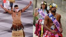 「ツバル！裸だ！」トンガ旗手恒例の“上裸”はツバル選手に“継承”か　SNSは落胆から歓喜へ