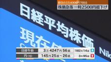 日経平均3万4247円56銭　午前終値