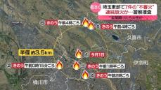 埼玉東部で7件“不審火”相次ぐ　連続放火か　「玄関開けたら火柱が…」