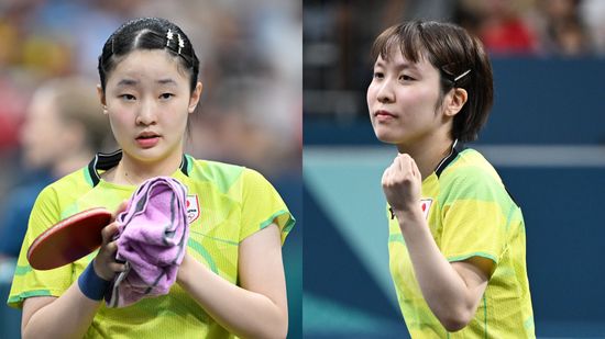 平野美宇「目の前の相手に勝つことだけを考えた」準々決勝進出も冷静　初出場の張本美和は「意外といつも通りだった」【卓球女子】