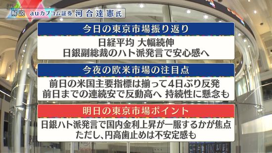 株価見通しは？　河合達憲氏が解説