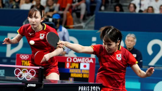 【卓球女子】タイに勝利で準決勝進出　悲願の金メダルへ向けて1ゲームも落とさずストレート勝利　張本美和＆平野美宇が圧巻のシングルス