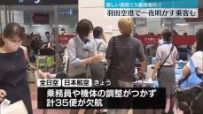 羽田空港で35便欠航　昨夜の激しい雷雨で地上作業が停止