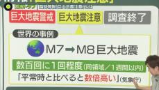 【解説】南海トラフ「巨大地震注意」とは？　専門家による臨時の評価検討会の初となる情報発表