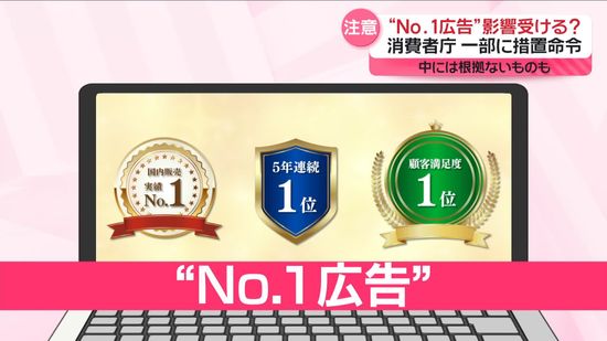 “No.1広告”消費者の半数が影響受ける　消費者庁、一部に措置命令