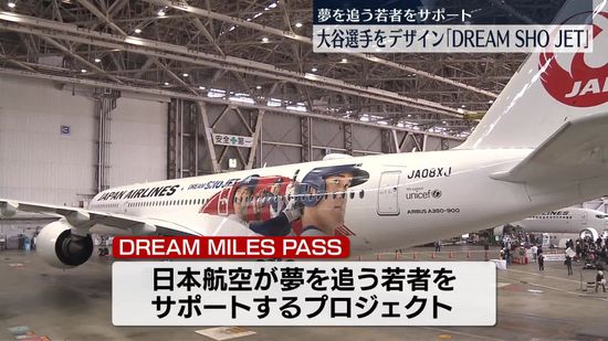 ドジャース・大谷選手が飛行機に！「DREAM SHO JET」お披露目