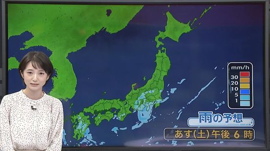 【あすの天気】日本海側は晴れ　太平洋側は急な雨や雷雨に注意を