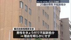 少女にわいせつ行為したとして逮捕　男性を不起訴処分