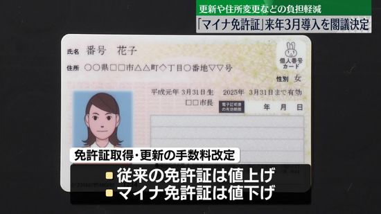 マイナンバーカードと運転免許証の一体化　開始日、運用のルールを閣議決定