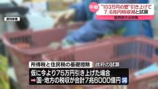 “103万円の壁”引き上げで7.6兆円税収減と試算