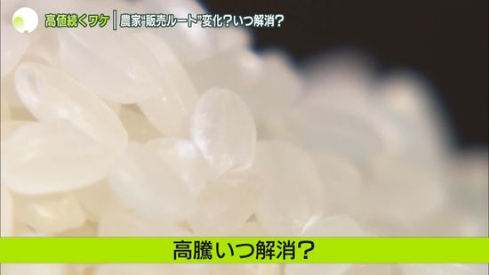 “家庭直撃”コメの価格が前年の約1.5倍　品薄解消も高値続くワケは…“販売ルート”の変化？