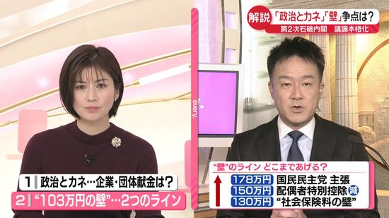 【解説】「政治とカネ」「103万円の壁」争点は？　第二次石破内閣発足、議論本格化