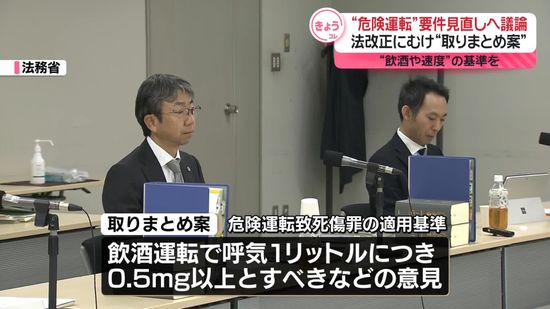 「危険運転致死傷罪」法改正に向け取りまとめ案　飲酒や速度の基準で意見