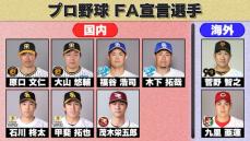 【FA宣言選手一覧】NPBが発表　メジャー移籍目指す菅野、阪神4番大山、ソフトバンク甲斐など9人